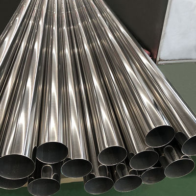 Round SS 201 Pipe 2B Finish Stainless Steel Seamless Tube JIS GB