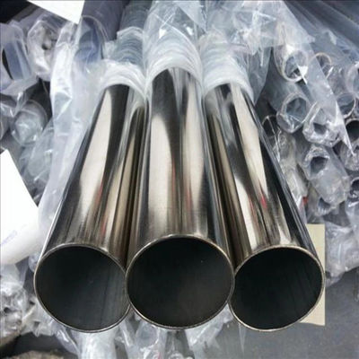 Mirror Polished Stainless Steel Seamless Pipe 304 0.4mm - 30mm Thickness